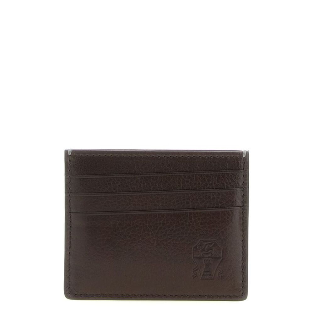 Brunello Cucinelli Men Leather Cardholder